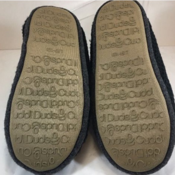 Cuddl Duds Fleece Ankle Bootie Black Slippers NEW - Picture 4 of 6